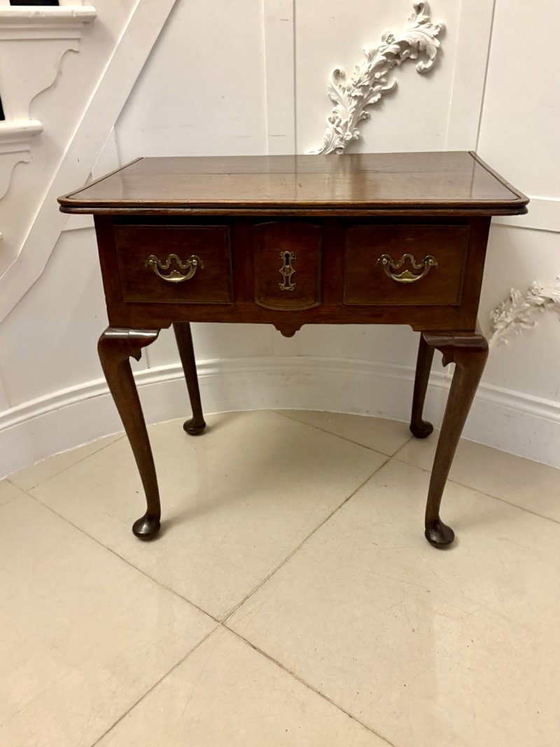 Quality Antique Victorian Georgian-Style Oak Lowboy/Table